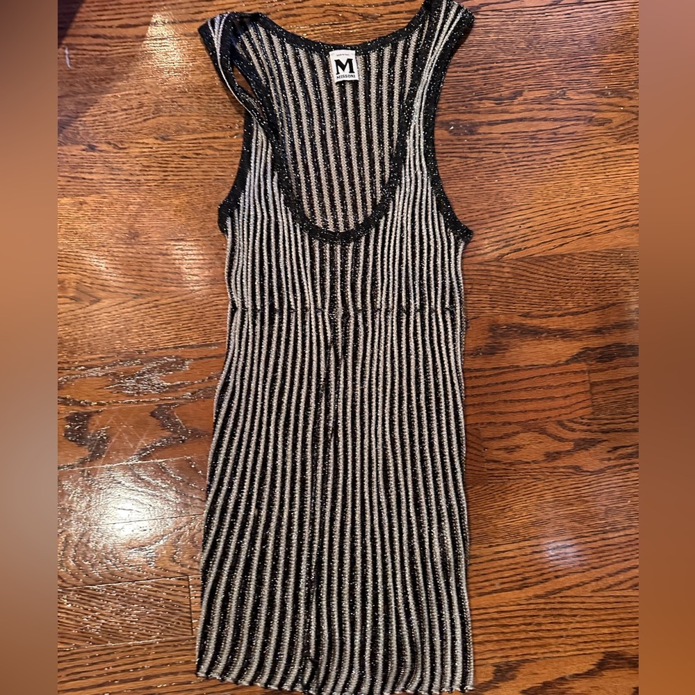 Missoni!!!! Stunning NWOT metallic rib knit Missoni tank sweater